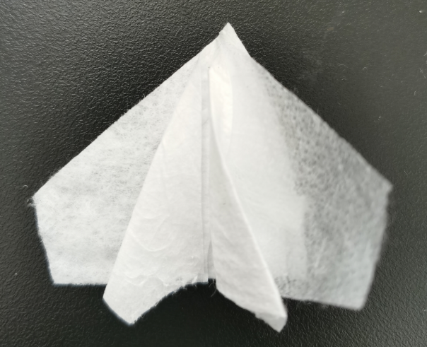 contact angle of mask and polypropylene melt —blown nonwoven